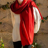 Birds of a Feather - The Pheasant Shaded Cashmere and Silk Wrap