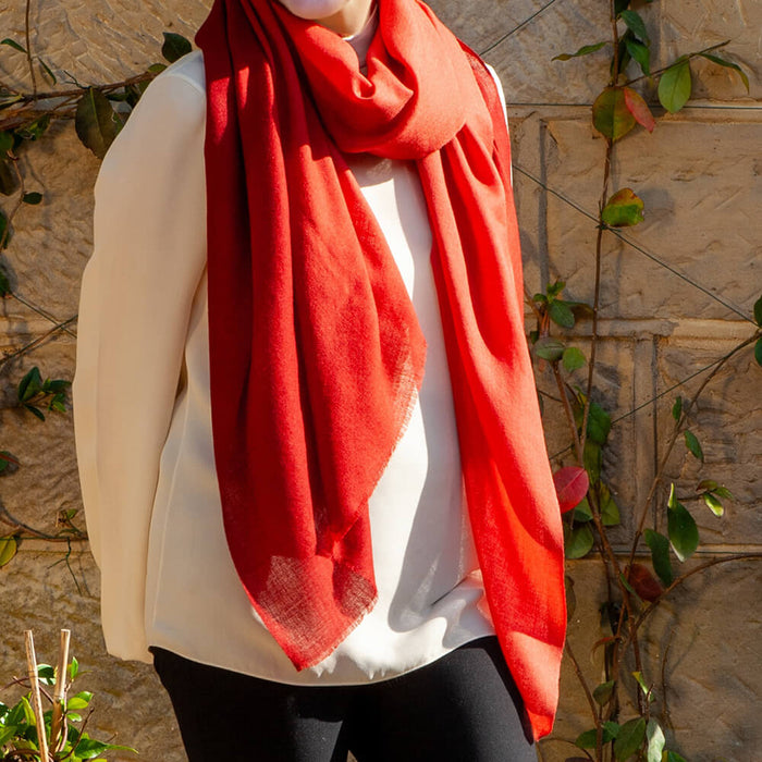 Birds of a Feather - The Pheasant Shaded Cashmere and Silk Wrap