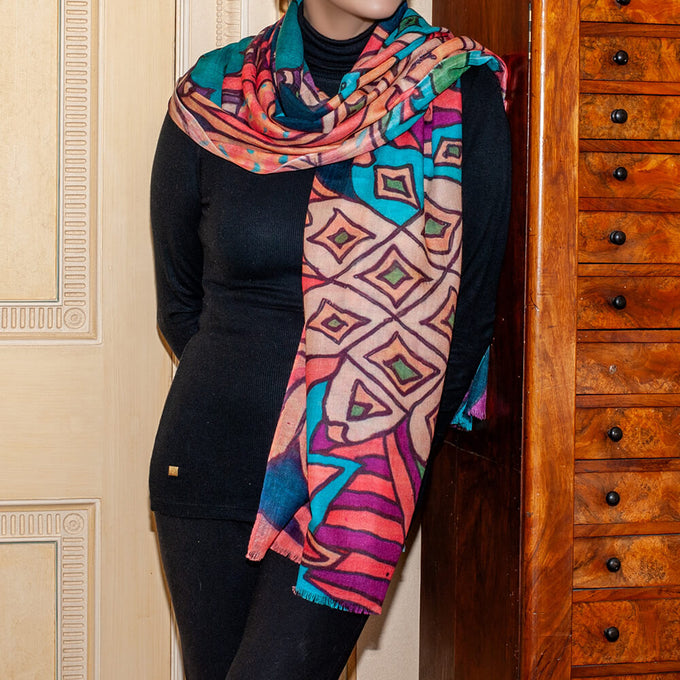 The Liberty Print Quartet – The Pineapple Cashmere and Silk Wrap