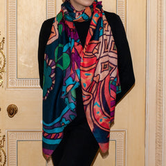 The Liberty Print Quartet – The Pineapple Cashmere and Silk Wrap