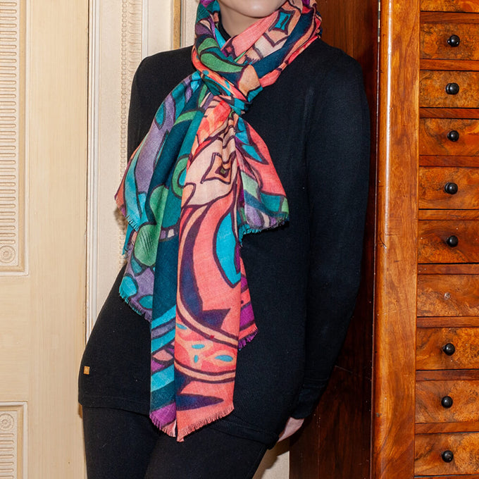 The Liberty Print Quartet – The Pineapple Cashmere and Silk Wrap
