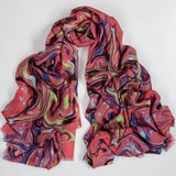 PRE ORDER: The Kaleidoscope Quartet - Pink Drift Cashmere and Silk Wrap