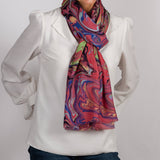 PRE ORDER: The Kaleidoscope Quartet - Pink Drift Cashmere and Silk Wrap
