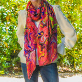 PRE ORDER: The Kaleidoscope Quartet - Pink Drift Cashmere and Silk Wrap