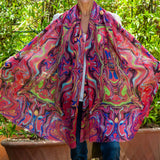 PRE ORDER: The Kaleidoscope Quartet - Pink Drift Cashmere and Silk Wrap