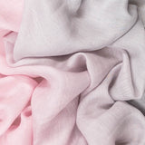 Pink and Pearl Shaded Cashmere and Silk Wrap