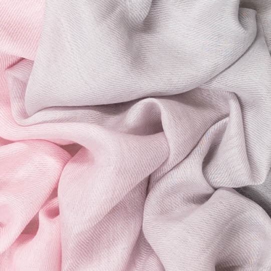 Pink and Pearl Shaded Cashmere and Silk Wrap