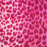 Pink Leopard Print Cashmere and Silk Wrap