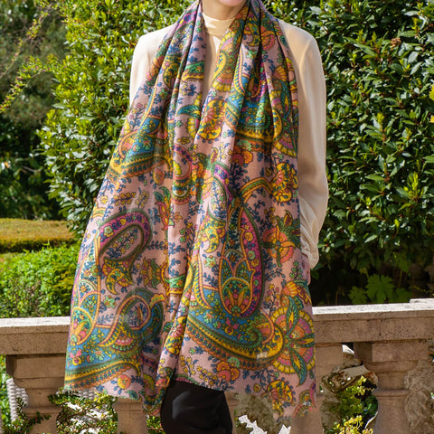 PRE ORDER: The Liberty ‘Florence Melody Trilogy - Pink Cashmere and Silk Wrap