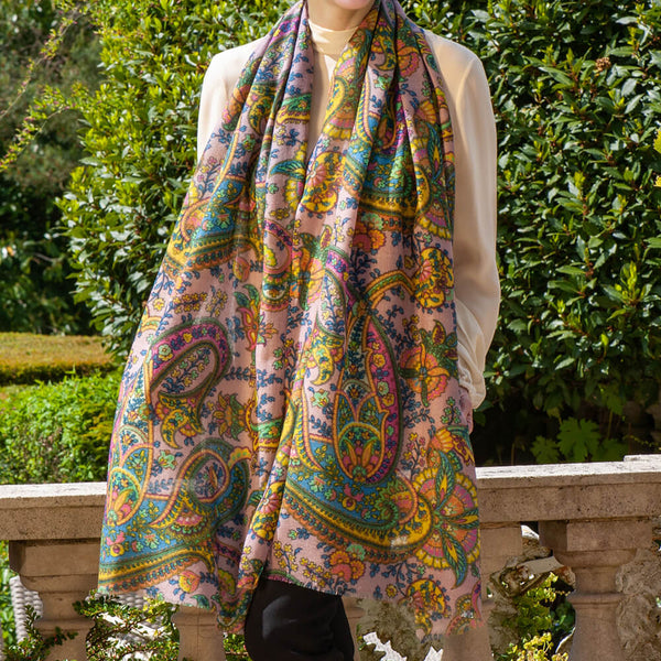 PRE ORDER: The Liberty ‘Florence Melody Trilogy - Pink Cashmere and Silk Wrap