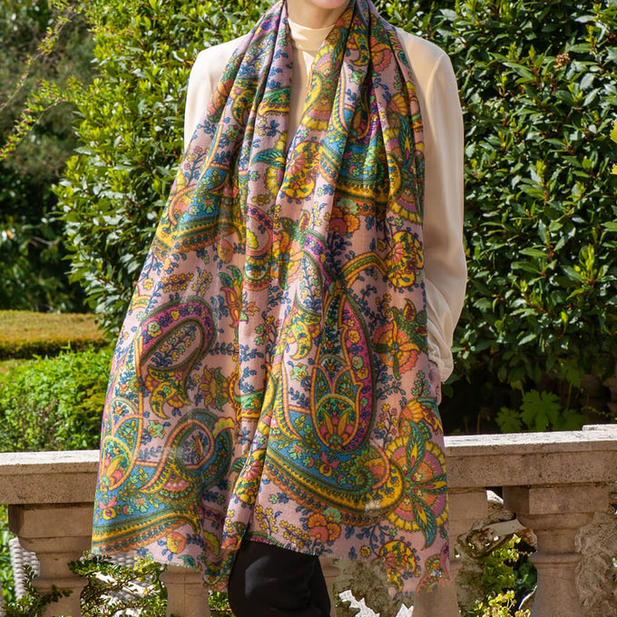 PRE ORDER: The Liberty ‘Florence Melody Trilogy - Pink Cashmere and Silk Wrap
