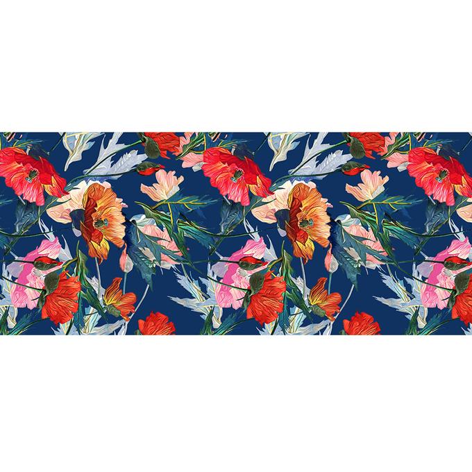 The Botanical Quartet - The Poppy Cashmere and Silk Wrap