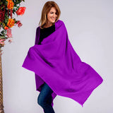 PRE ORDER: French Violet Handwoven Cashmere Shawl