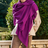 Amethyst Cashmere and Silk Oversize Wrap