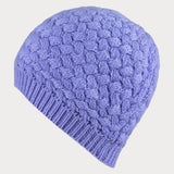 Wisteria Plaited Cashmere Beanie Hat
