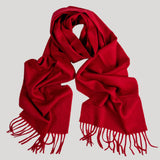 Cardinal Red Scottish Cashmere Scarf