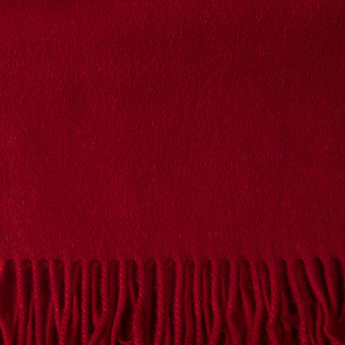 Cardinal Red Scottish Cashmere Scarf