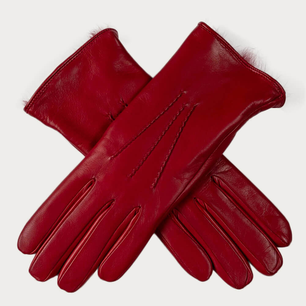 Women's Genuine Lambskin Leather Gloves – Winter Warm, Soft Lining, One Size