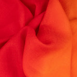 Fire Cracker Shaded Cashmere and Silk Wrap
