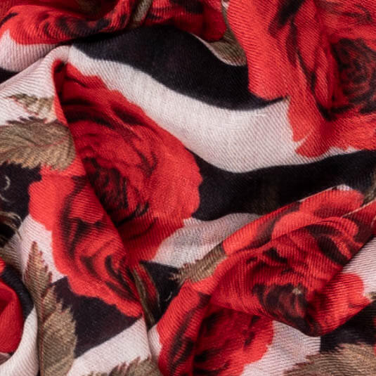 The ‘Unexpected’ Trilogy - Red Rose Cashmere and Silk Wrap