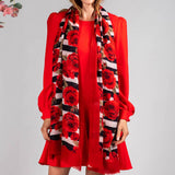 The ‘Unexpected’ Trilogy - Red Rose Cashmere and Silk Wrap