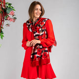 The ‘Unexpected’ Trilogy - Red Rose Cashmere and Silk Wrap