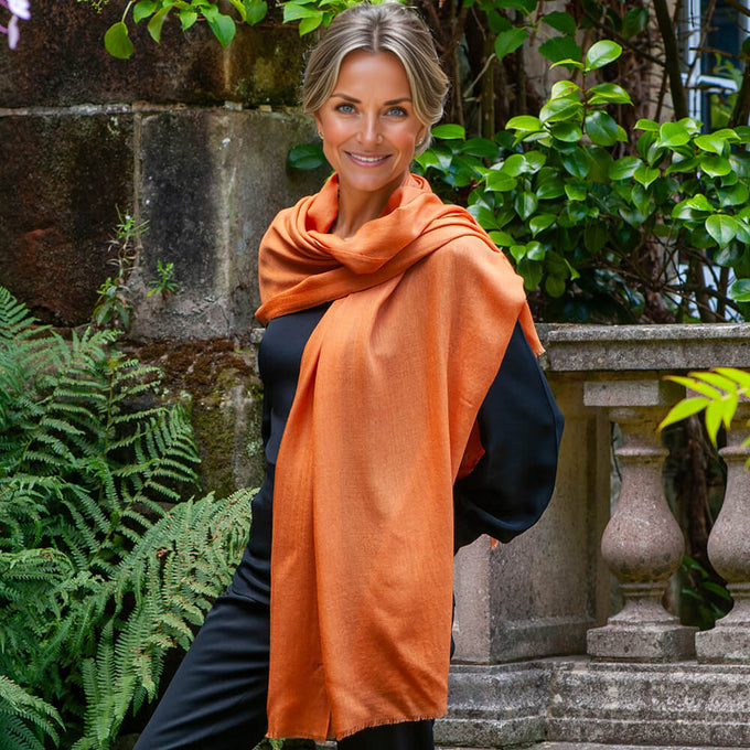 The Spice Route Quintet - Mixed Spice Cashmere and Silk Wrap