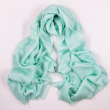 Teal Mist Cashmere and Silk Wrap