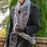 PRE ORDER: The Graphic Trilogy - Stripe Print Cashmere and Silk Wrap