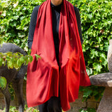 The Spice Palette – Fragrant Sumac Cashmere and silk Wrap