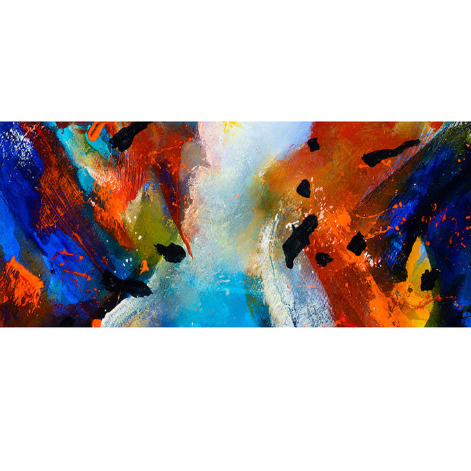 IMPERFECTLY YOURS: The Abstract Trilogy - ‘Sunblaze’ Cashmere and Silk Wrap