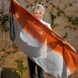 Birds of a Feather - The Tawny Owl Shaded Cashmere and Silk Wrap