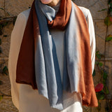 Birds of a Feather - The Tawny Owl Shaded Cashmere and Silk Wrap