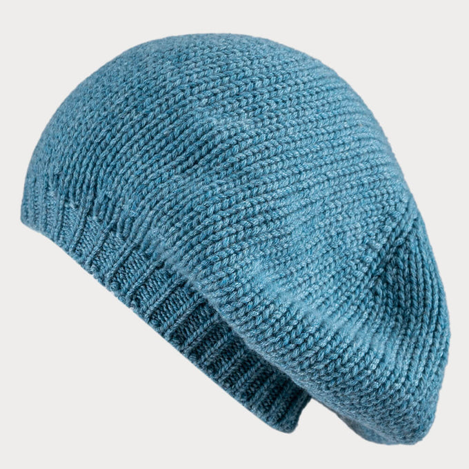 Dusty Teal Cashmere Beret