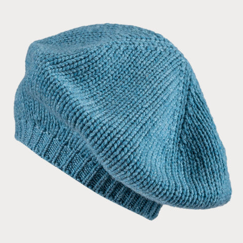 Dusty Teal Cashmere Beret