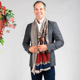 Tivoli Polka and Paisley Italian Wool Scarf