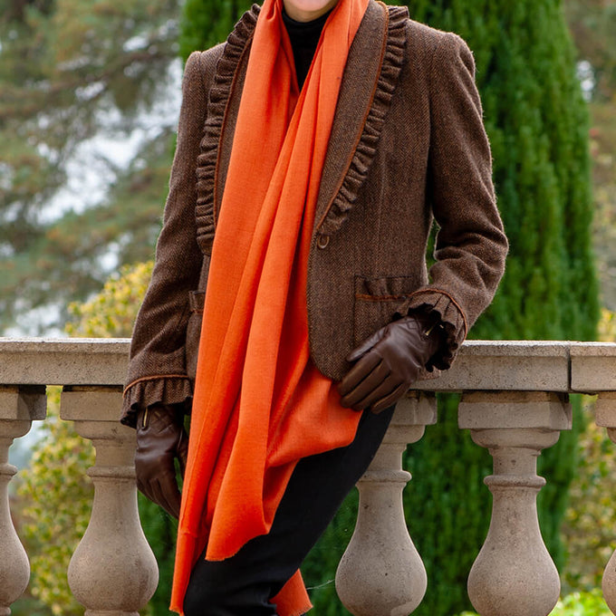 Topaz Cashmere and Silk Wrap