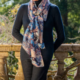 PRE ORDER: The Liberty ‘Tudor Dream’ Duet- Blue Cashmere and Silk Wrap