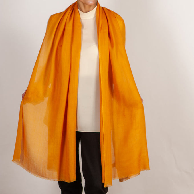 The Spice Route Quintet - Turmeric Cashmere and Silk Wrap
