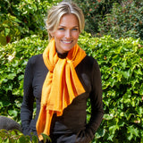 The Spice Palette - Golden Turmeric Cashmere and Silk Wrap