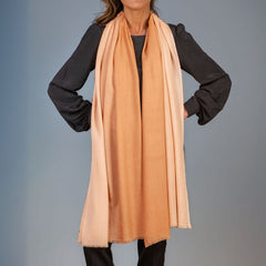 Café Au Lait Shaded Cashmere and Silk Wrap