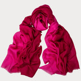 Majestic Magentas Shaded Cashmere and Silk Wrap