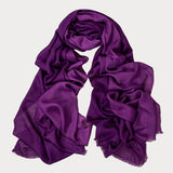 Vibrant Violets Shaded Cashmere and Silk Wrap