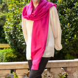 Electric Fuchsia Cashmere and Silk Wrap
