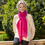 Electric Fuchsia Cashmere and Silk Wrap