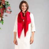 Venetian Reds Shaded Cashmere and Silk Wrap