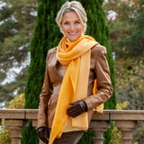 Sunflower Amber Shaded Cashmere and Silk Wrap