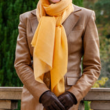 Sunflower Amber Shaded Cashmere and Silk Wrap