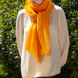 Solar Blaze Shaded Cashmere and Silk Wrap