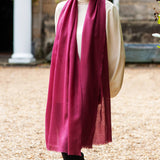 Japanese Violet Cashmere and Silk Wrap